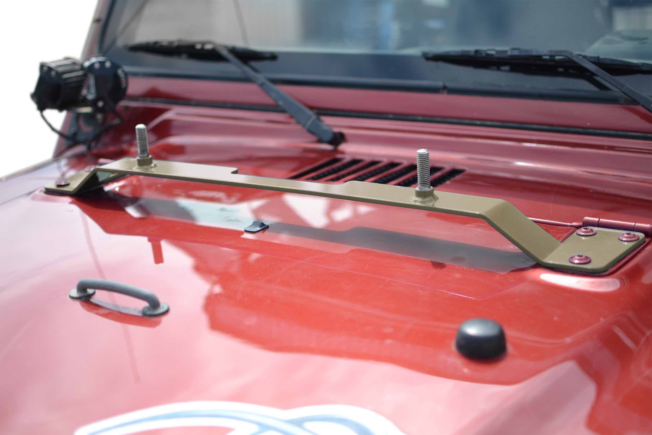 Steinjager Steinjäger Recovery and Towing Wrangler TJ 1997-2006 High Lift Jack Mount Hood Military Beige