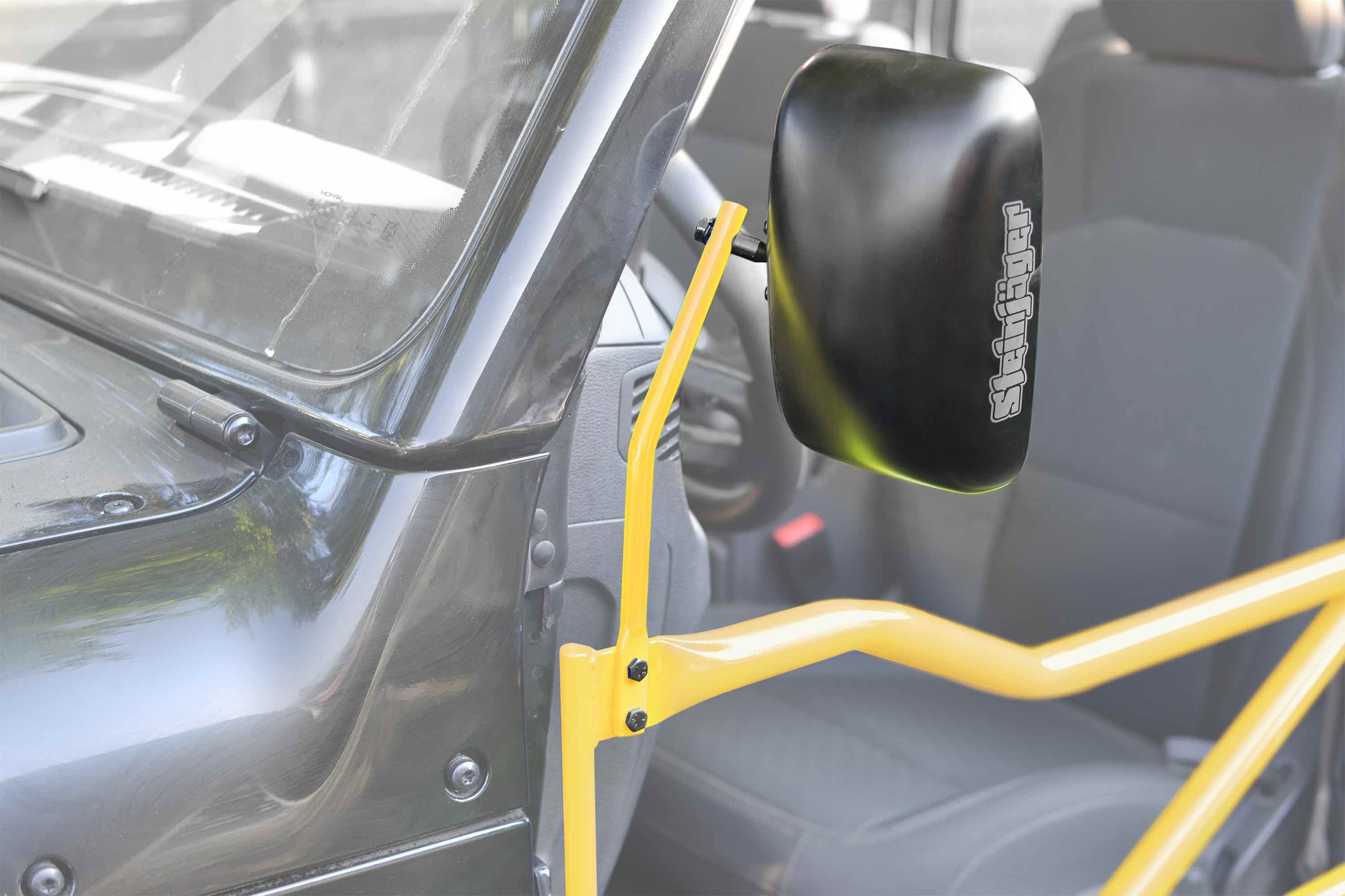 Steinjager Steinjäger Doors Wrangler JL 2018 to Present Mirror Legs to Fit Tube Doors Lemon Peel