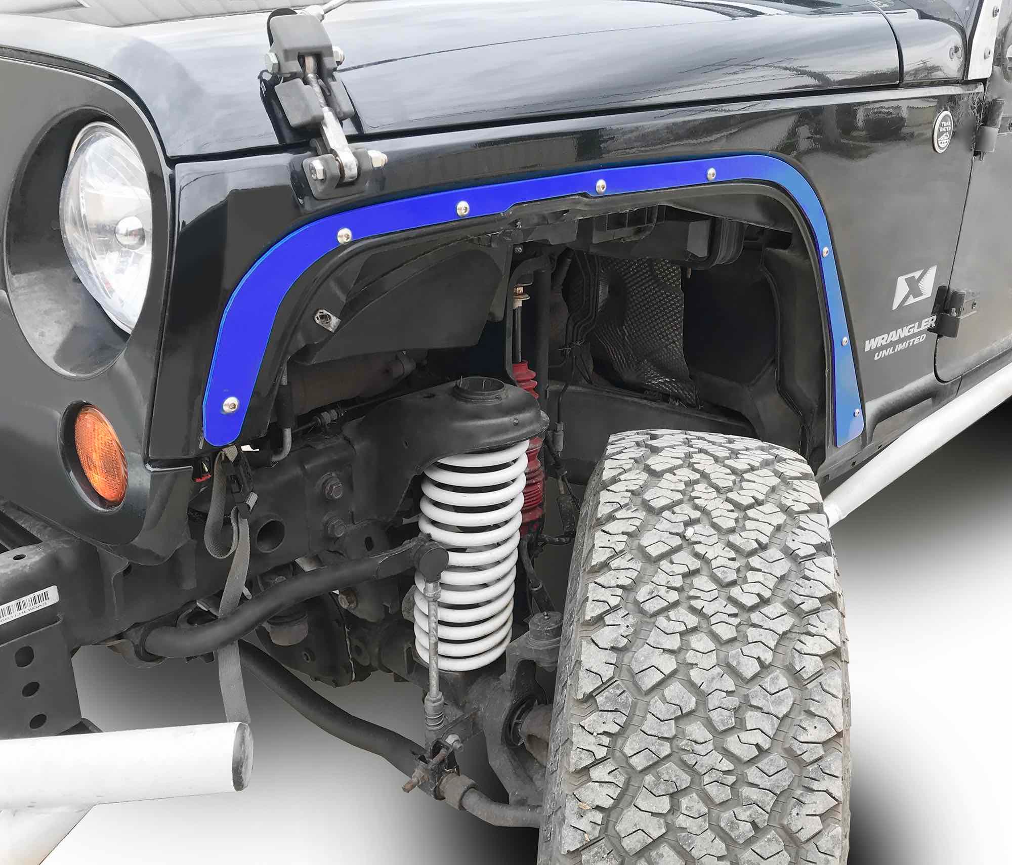 Steinjager Steinjäger Fenders Wrangler JK 2007-2018 Deletes Front Southwest Blue