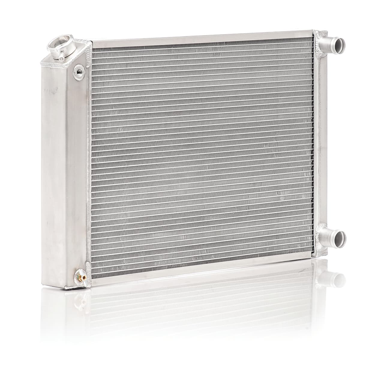 Radiator Dual Pass w/Dual 1 Inch Core 31.50 Inch x 19.50 Inch for LS Swap Qualifier Natural Finish Be Cool Radiator product image