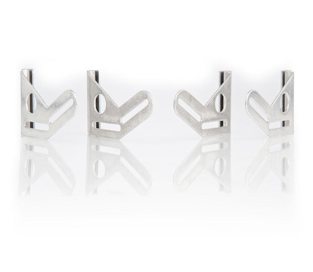 Natural Finish Mounting Brackets for 13 Inch and 16 Inch Electric Fan Installation Set of 4 Be Cool Radiator product image