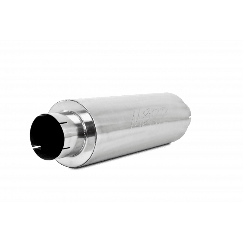 Armor Plus Quiet Tone Diesel Muffler; 5 in. Inlet/Outlet Diameter; 8 in. Body; 31 in. Overall; T409 Stainless Steel; 4 in. Outlet Diameter Tip; product image
