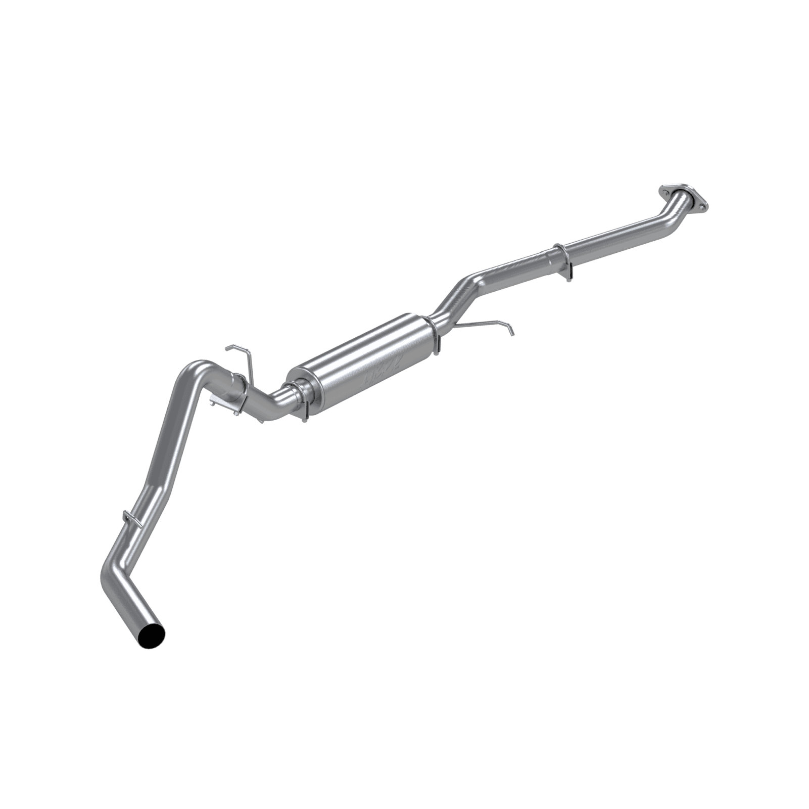 Armor Lite Cat Back Exhaust System; 3 in.; Incl. Extension Pipe/Mid Pipe/Muffler/Over Axle Pipe/Tailpipe/Hardware; No Tip Incl.; Single Side Exit; Aluminized; product image