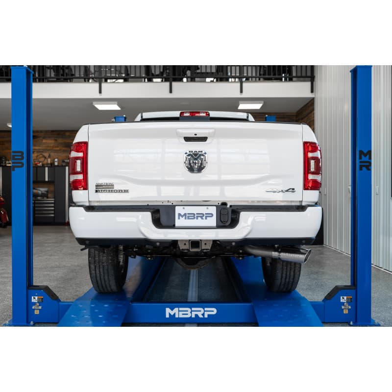 14-Up Ram 2500/3500 Armor Lite, Aluminized Steel 4 Inch Cat Back Single Side Exit Exhaust System MBRP product image