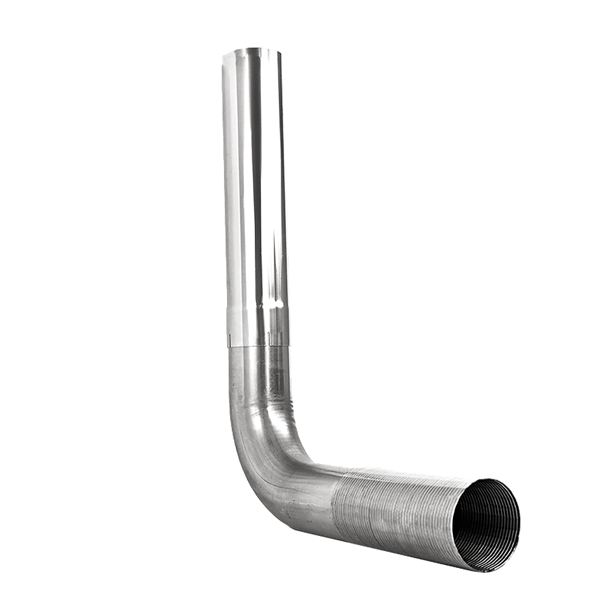 Smokersâ„¢ Stack Kit; 5 in.; Incl. Flex Pipe/Elbow/18 in. Extension Pipe/Hardware; Aluminized; Fits Full Size Pick-up Beds; product image
