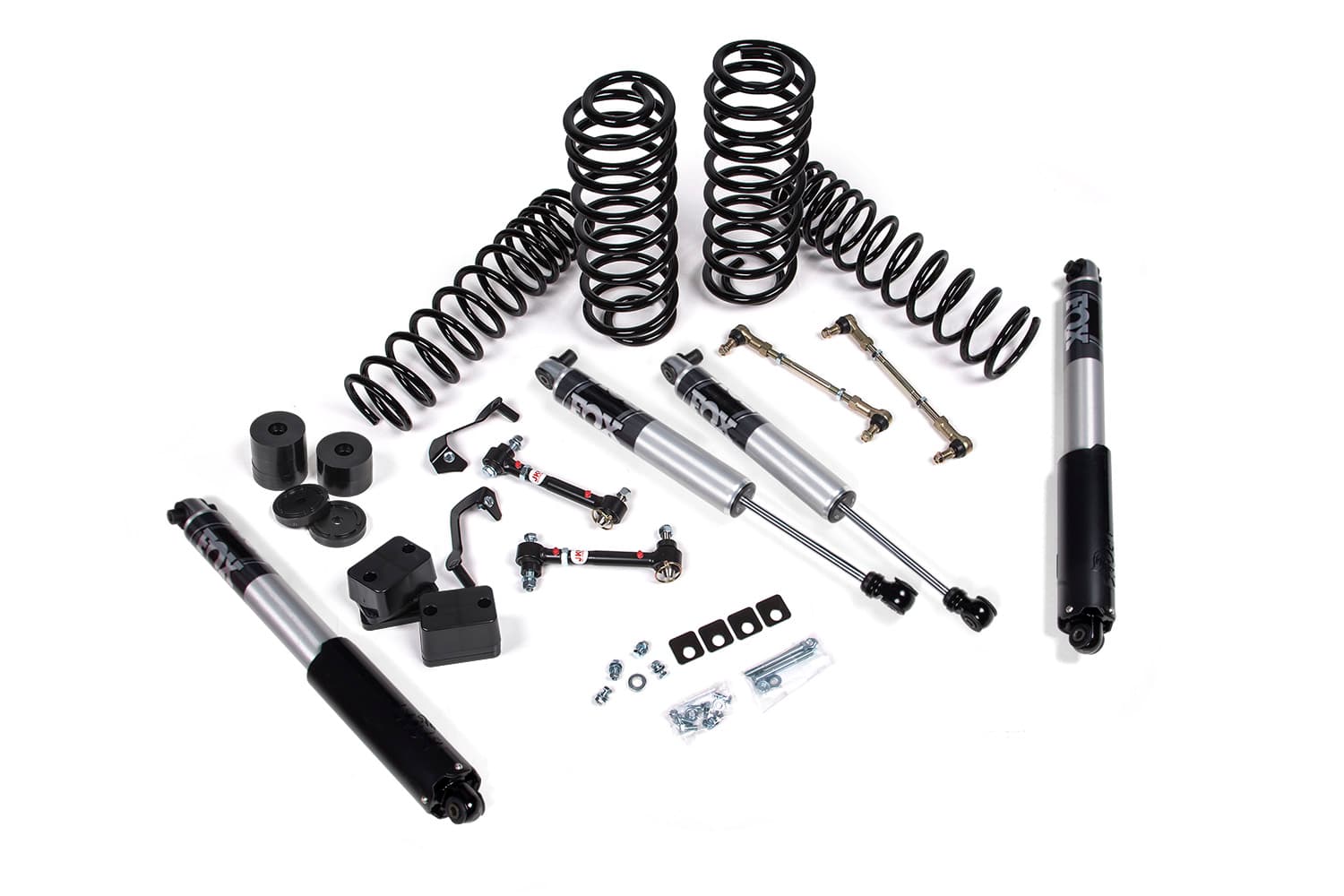 2018-2024 Jeep Wrangler JL 1.5 Inch Suspension Lift Kit 1 Inch Rear Coil Spring Fox 2.5 Performance Series Shocks JSPEC product image