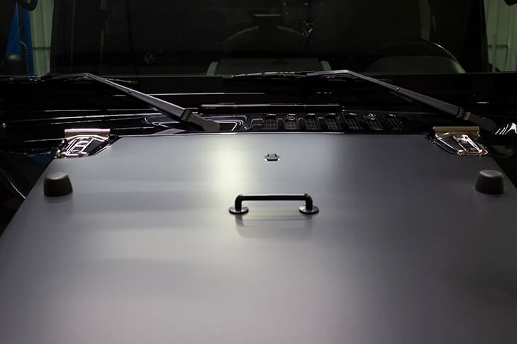 Jeep JK Hood Hinge Overlays Pair 07-18 Wrangler JK Polished Silver Kentrol product image