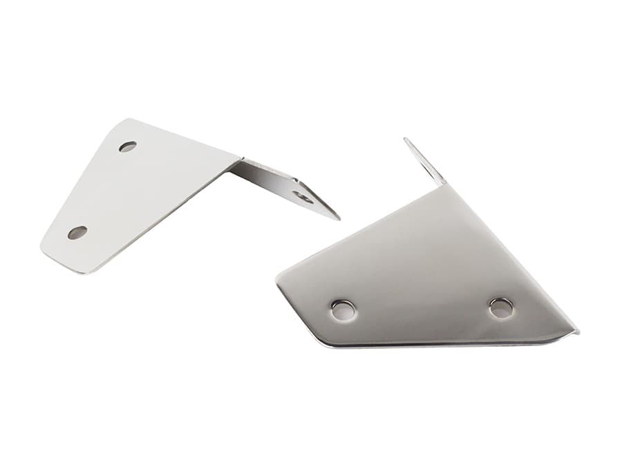 Kentrol Jeep CJ/YJ Spot Light Bracket Pair 76-95 CJ and Wrangler YJ Polished Silver Kentrol
