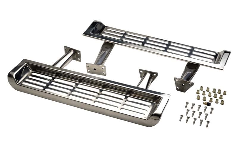 Jeep TJ Side Steps Pair 97 Wrangler TJ-2000 Polished Silver Kentrol product image