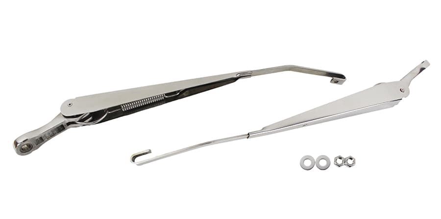 Jeep JK Windshield Wiper Arms Pair 07-18 Wrangler JK Polished Silver Kentrol product image