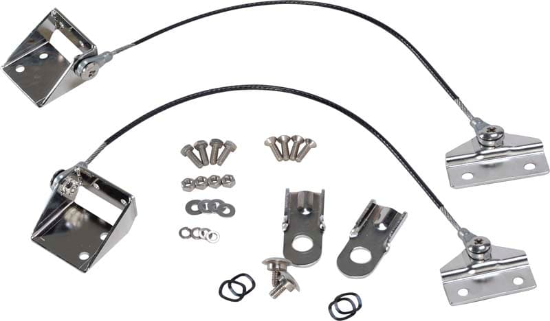 Jeep CJ Tailgate Pivot Latch Assembly Fiberglass Body 76-86 CJ Polished Silver Kentrol product image