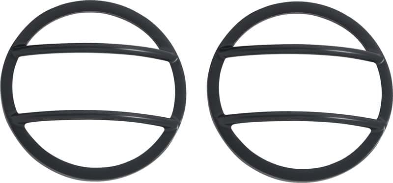 Jeep JK Fog Light Cover Pair 07-18 Wrangler JK Powdercoat Black Kentrol product image