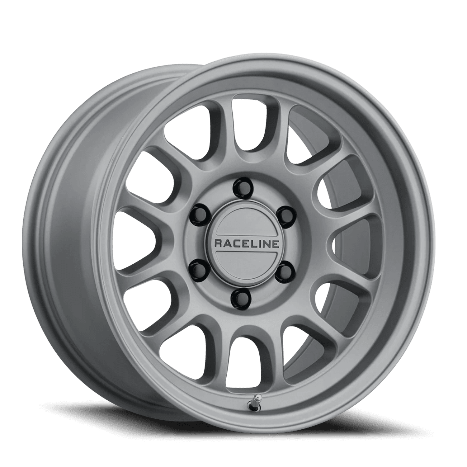 Raceline Wheels Aluminum Wheels 20x9 Rogue 958T Titanium Gray 0 Offset 6 on 139.7 Bolt Pattern 106.1 Bore Raceline