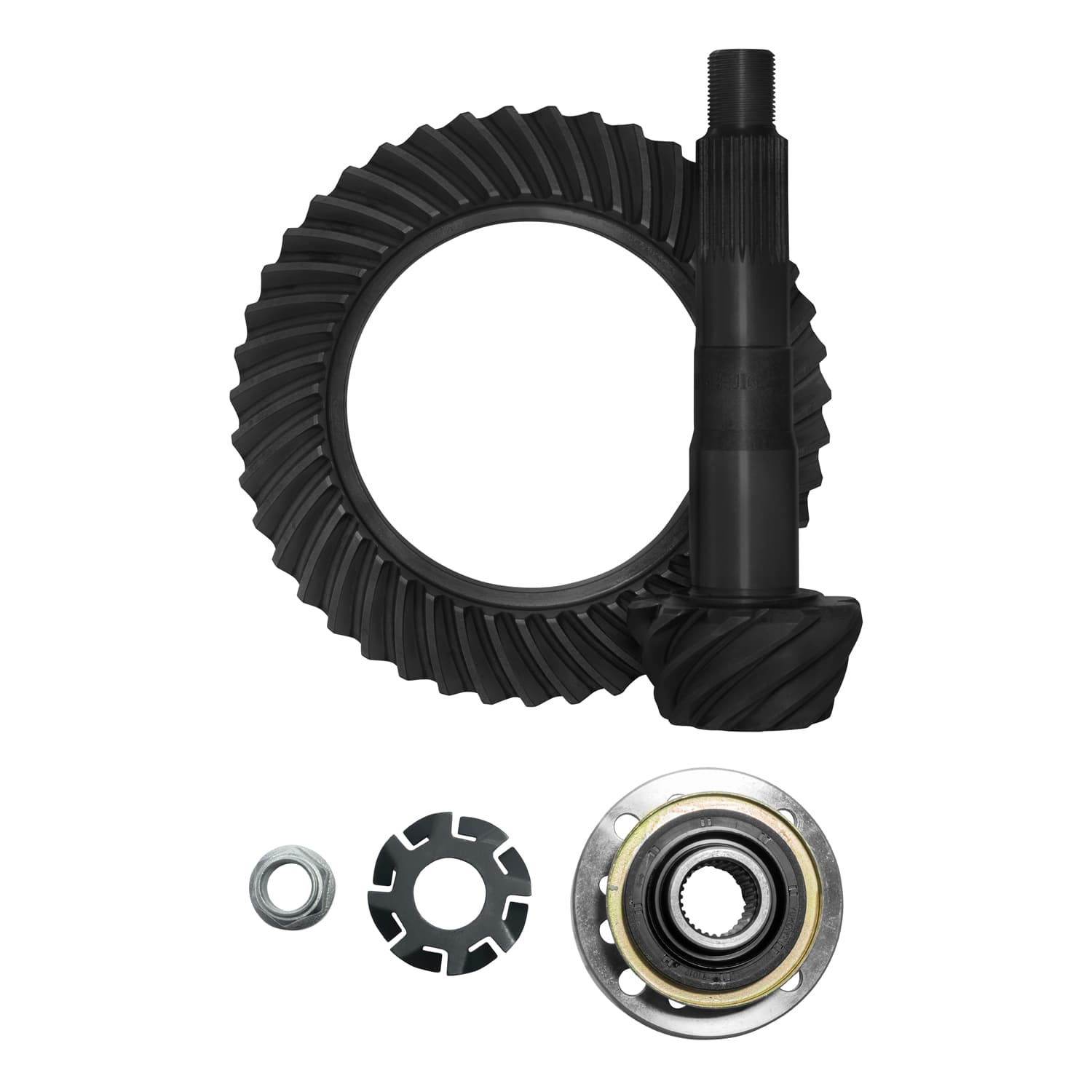 Ring & Pinion Set Toyota 8 Inch High Pinion In Reverse W/Yoke Kit 4.30 8 Inch Toyota High Pinion 4.30 Rev R&P Kit 29 Spline Gear W/ Yoke& Small Parts (Not Clamshell) Yukon Gear product image
