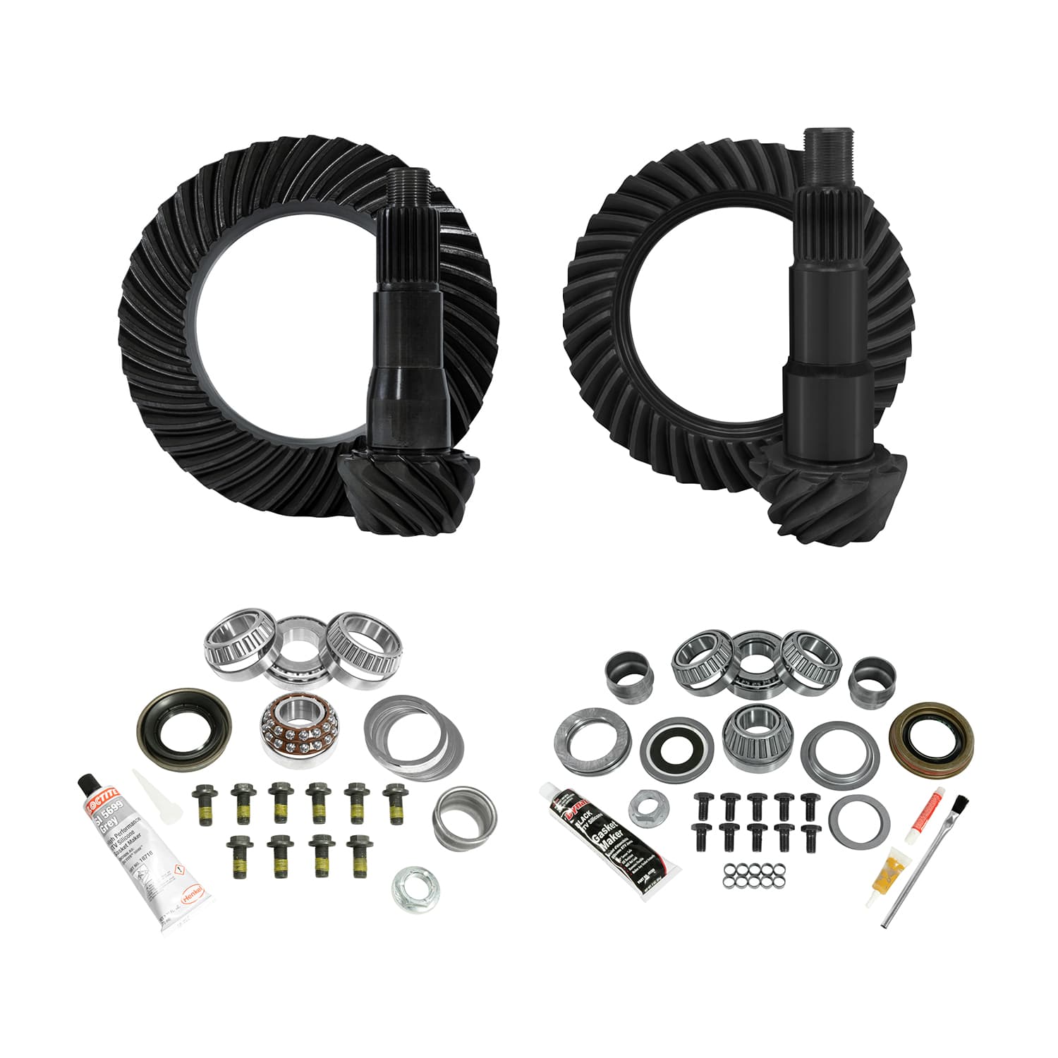 Yukon Gear And Axle Re-Gear And Install Kit D30 Front/D35 Rear Jeep JL Non-Rubicon 4.56 JL Non-Rubicon D35 (M200) Rear/ D30 (M186) Front 4.56 Ratio Complete Gear/Kit Package Yukon Gear