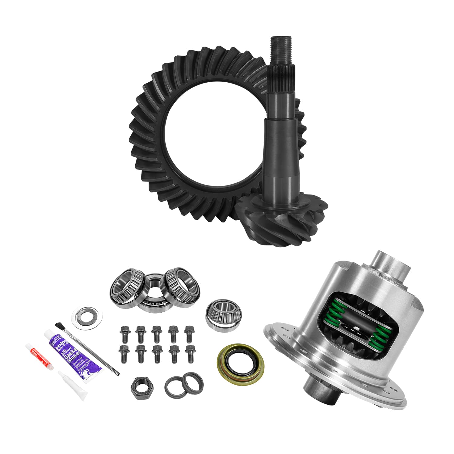 Yukon Gear and Axle 825in CHRYSLER 355 Ratio Rear Ring and Pinion Gear Set and Master Install Kit Package with 29 Spline Yukon Dura Grip Limited Slip Positraction product image