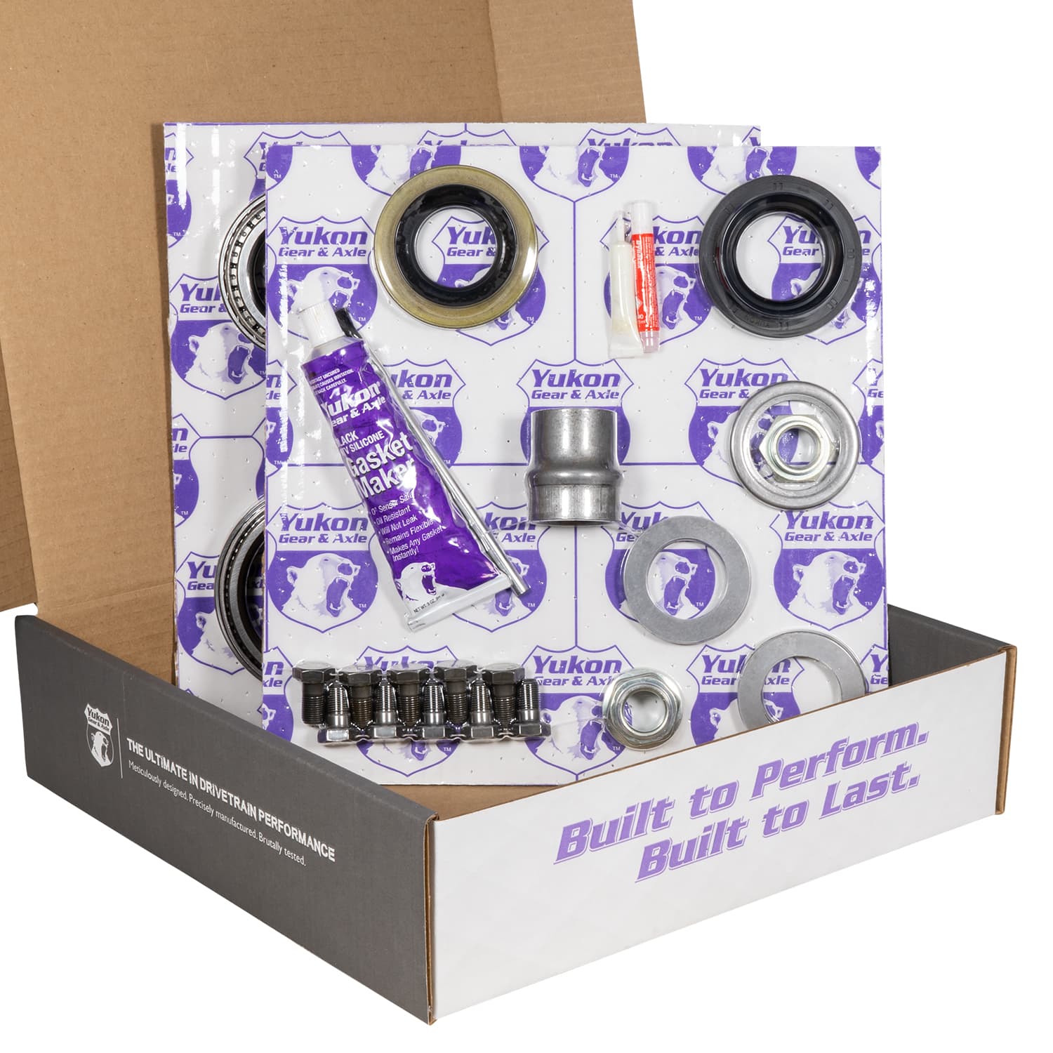 Ring & Pinion Gear Kit Package Front & Rear With Install Kits - Toyota 8/7.5R Toyota Tacoma 95-04 4Runner 96-02 With Factory Locker (8/7.5R) 4.56 Ratio Gear Package Yukon Gear product image