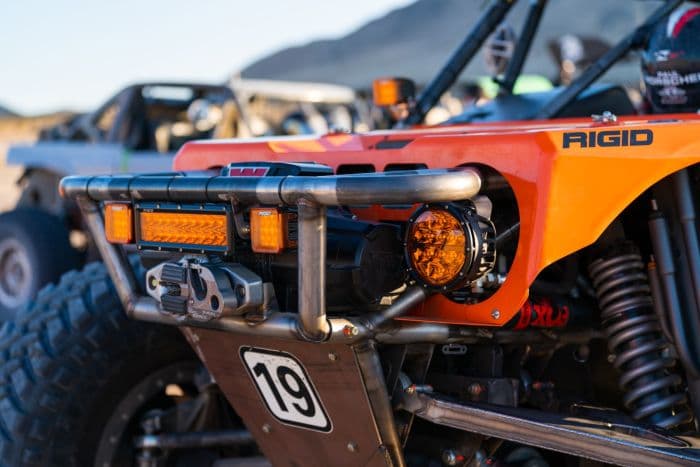 360-Series LED Off-Road Light; 6 in.; Spot Beam; w/Amber Pro Lens; Pair; product image