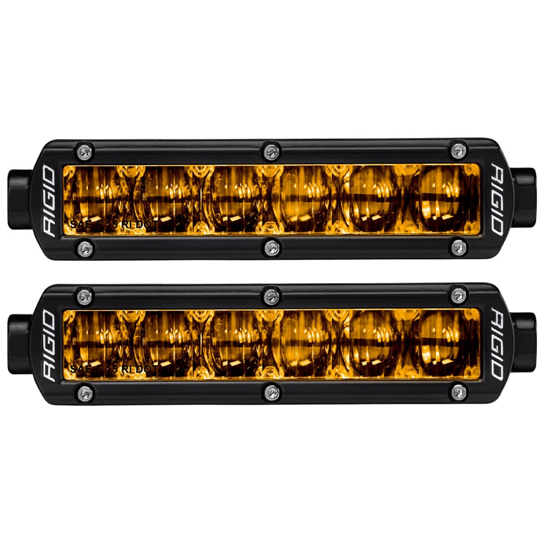 SAE J583 Compliant Selective Yellow Fog Light Pair Sr-Series Pro 6 Inch Street Legal Surface Mount Rigid Industries product image