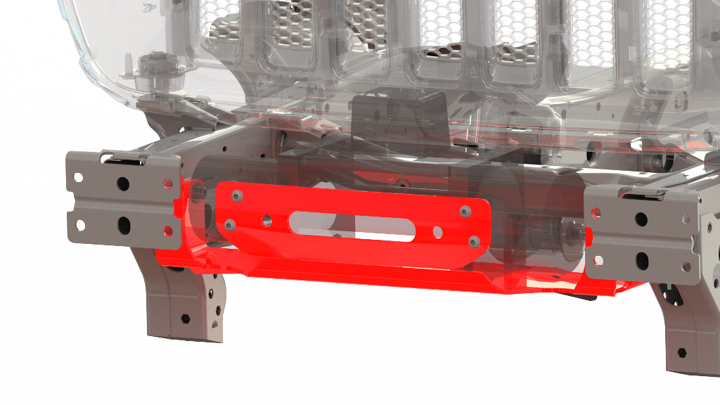 Jeep JL Winch Mount 18-Pres Wrangler JL W/Oe Steel Winch Mount Bumper Bulldog Winch product image