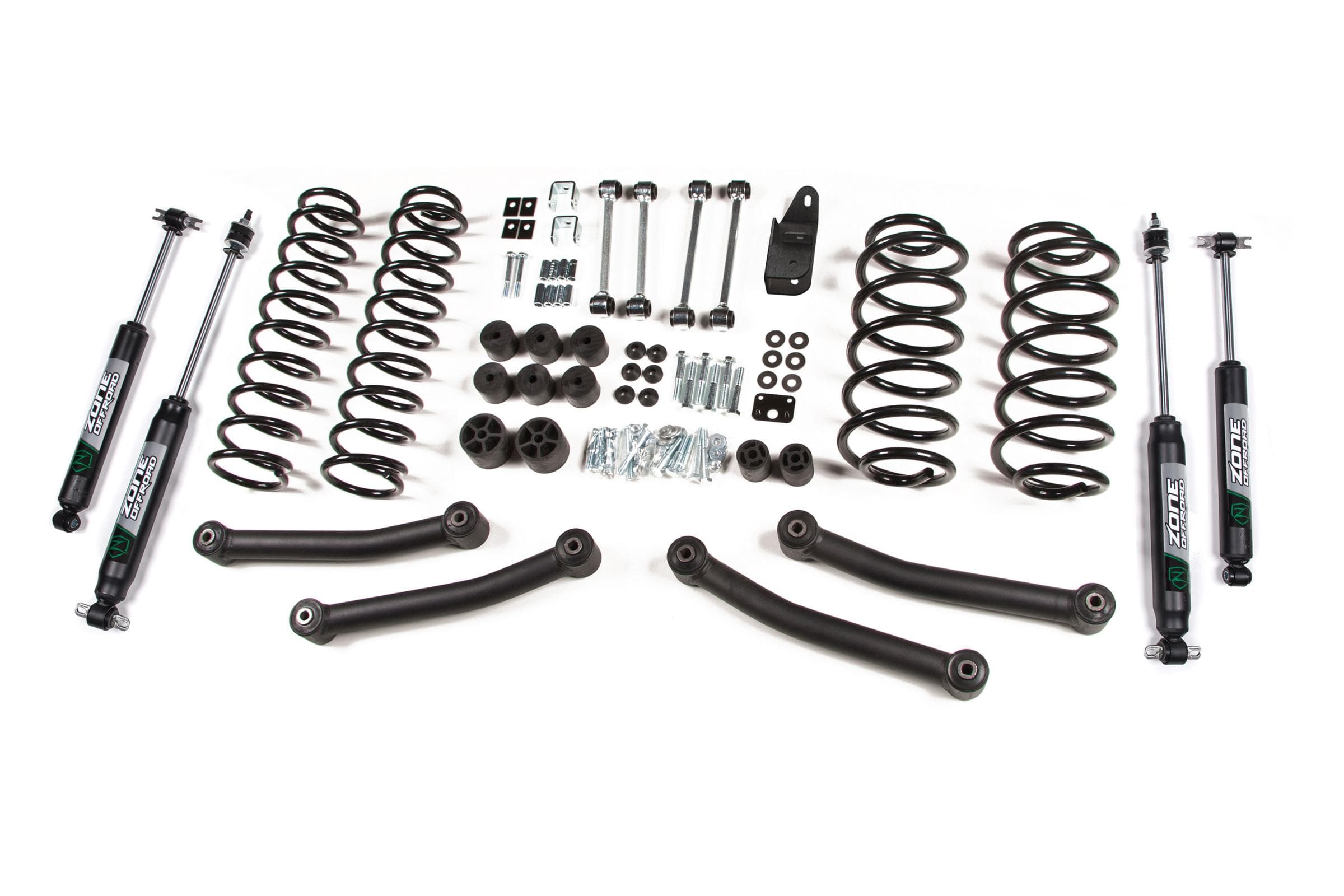97-02 Jeep Wrangler TJ 4 Inch Coil Spring Lift Kit With Nitro Shocks Zone Offroad product image