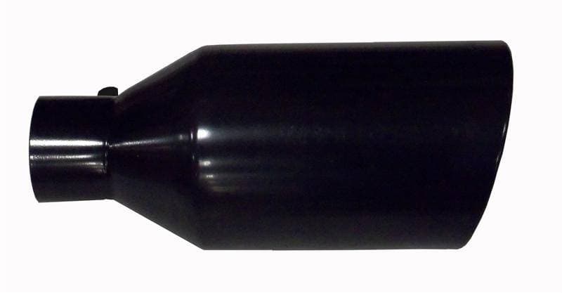 Pypes Performance exhaust Exhaust Tail Pipe Tip 5 in ID x 7 in OD x 18 in L Bolt On Hardware Not Incl Black Finish 304 Stainless Steel Pypes Exhaust