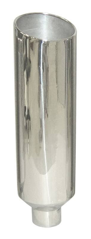 Exhaust Stack Pipe 5 in OD x 10 in OD x 36 in L 10 in Tip Clamp On Hardware Not Incl Polished 304 Stainless Steel Pypes Exhaust product image