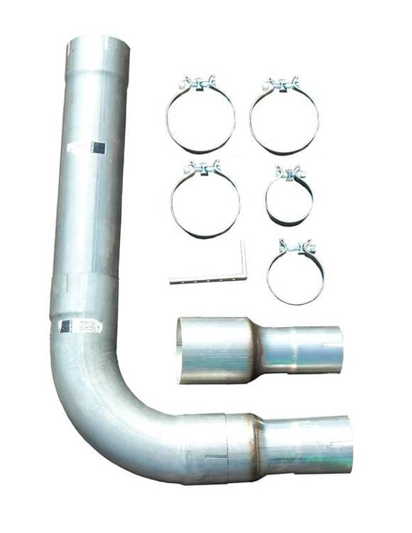 Diesel Single Stack Kit 5 in Single Exit Natural Finish Hardware Incl 409 Stainless Steel Pypes Exhaust product image