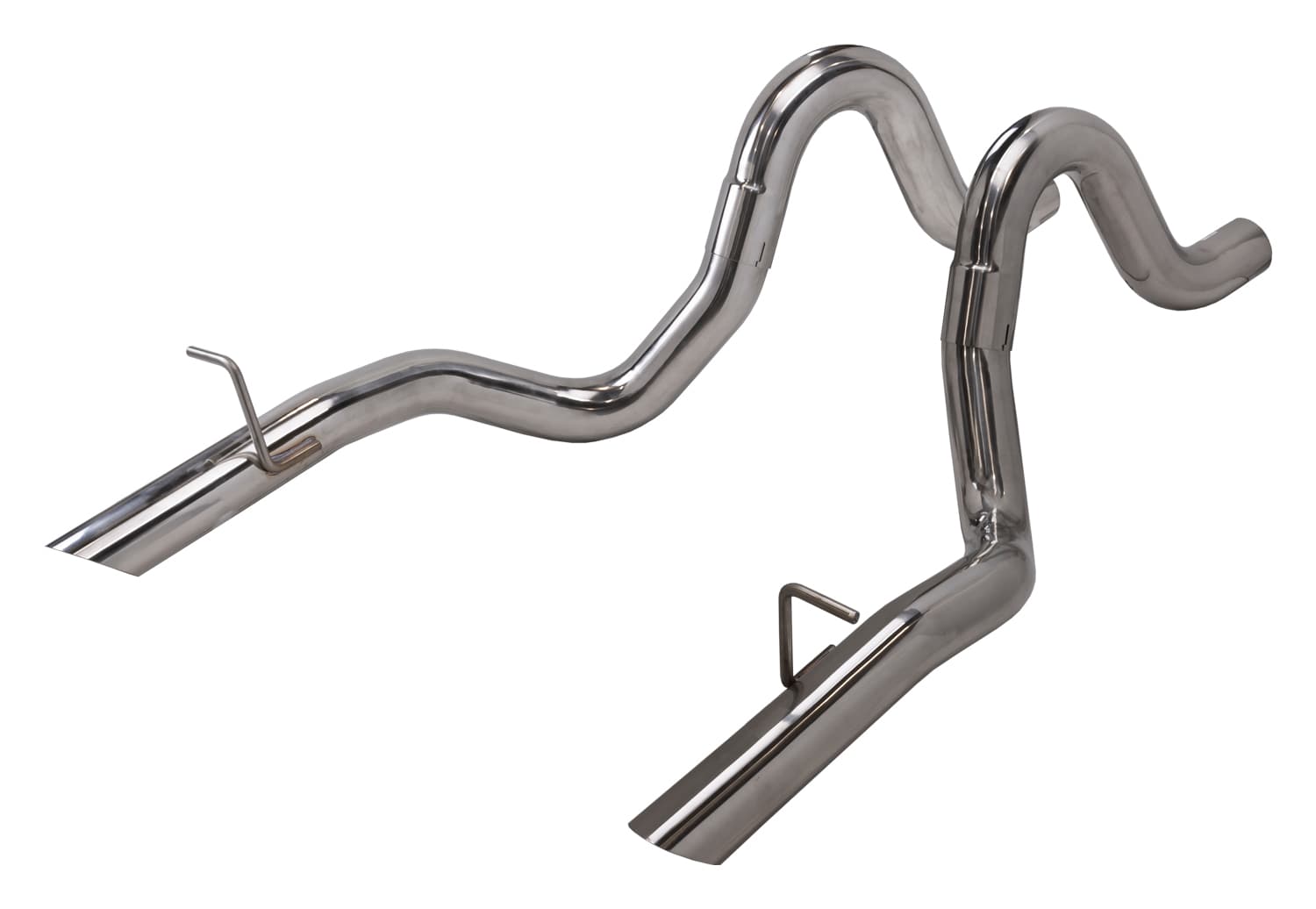 1986-1993 Mustang 3 Inch Tailpipe Exhaust Kit 304 Polished Stainless Steel Pypes Performance Exhaust product image