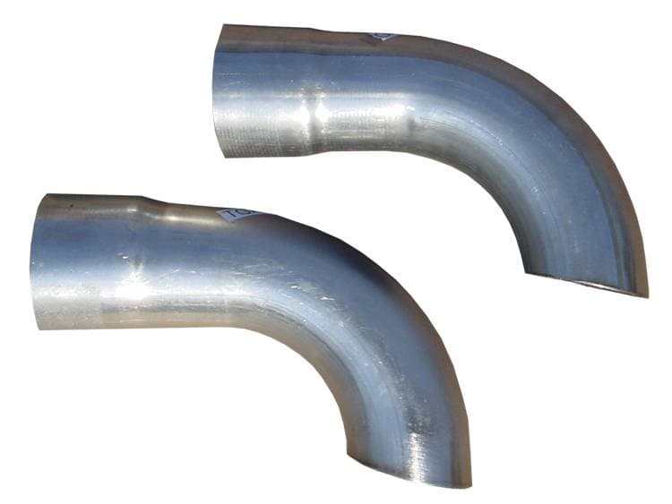 Pypes Performance exhaust Extension Kit 2.5 in Side Exit Used For Quarter Outlet On GM A-Body Systems Hardware Incl Natural 409 Stainless Steel Pypes Exhaust
