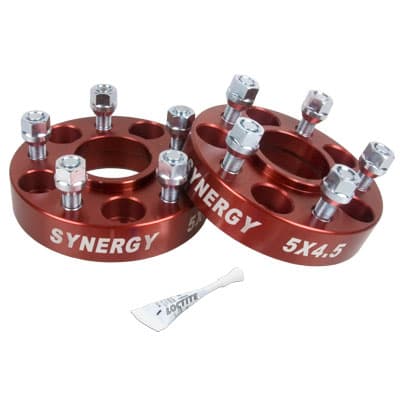 Synergy Manufacturing Jeep Hub Centric Wheel Spacers 5X4.5-1.25 Inch Width 1/2-20 UNF Stud Size Synergy MFG