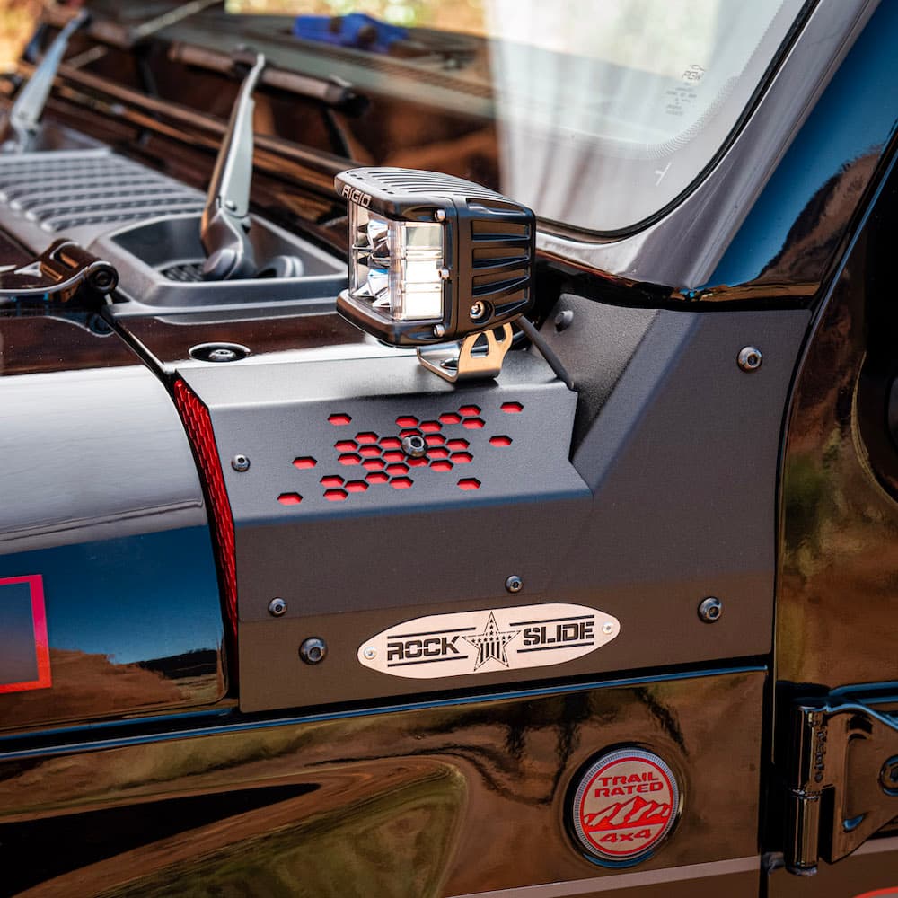 Rock-Slide Engineering 18C WRANGLER JL/ 20C GLADIATOR JT COWL LED LIGHT POD BRACKETS