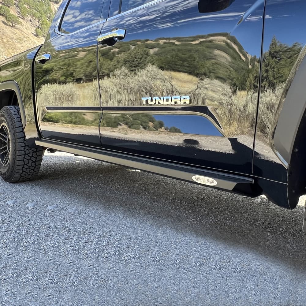 Tundra Rock Sliders Drivers Side Sub Part For 22-24 Toyota Tundra Black Powdercoat Steel Rock Slide Engineering product image