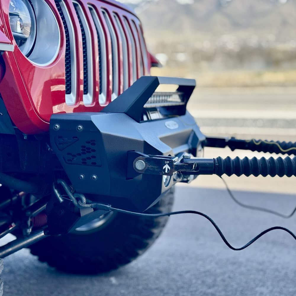 Rock Slide Engineering Flat Tow Brackets for new style 300 Series Aluminum Front Bumpers - FB-300-FTB product image