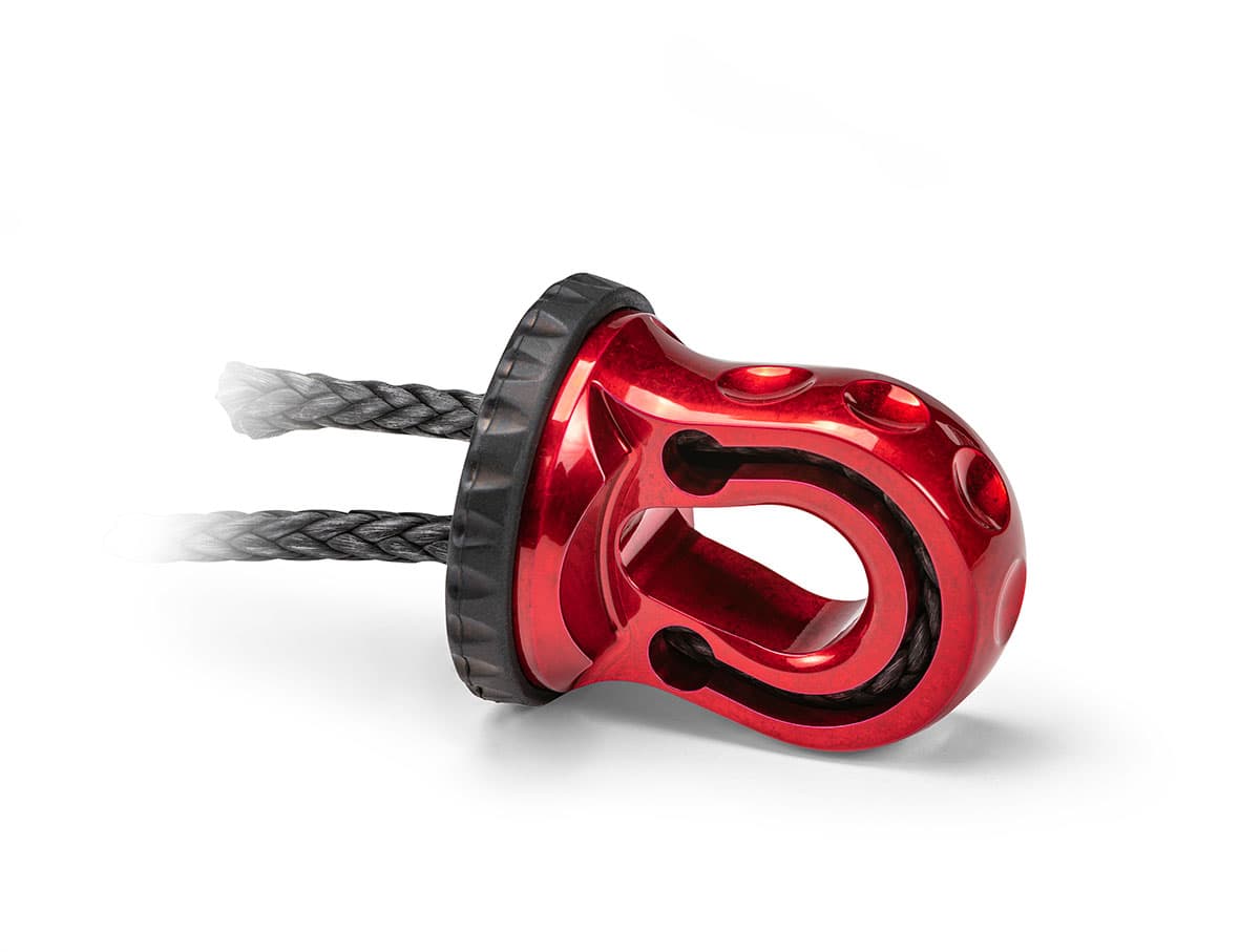 Factor 55 00352-07 SPLICER 3/8-1/2 SYNTHETIC ROPE SPLICE-ON SHACKLE MOUNT -- ORANGE product image