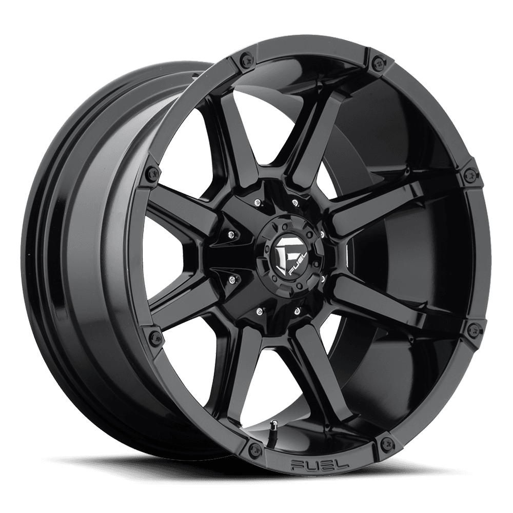 Aluminum Wheels 20X10 Coupler D575 5 On 114.3/5 On 127 Gloss Black 78.1 Bore -24 Offset 8 Spoke Fuel Off Road Wheels product image