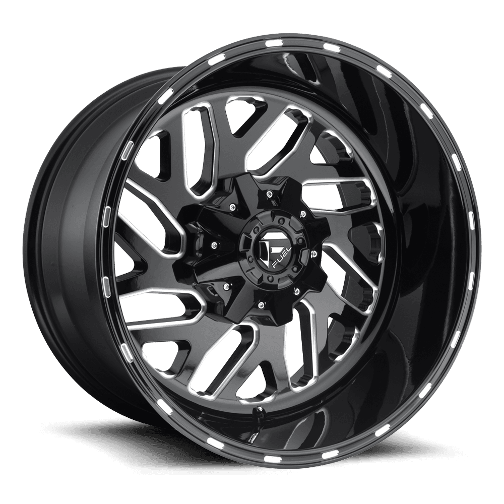 Aluminum Wheels 20X12 Triton D581 5 On 114.3/5 On 127 Gloss Black/Milled 78.1 Bore -43 Offset Mesh Spoke Fuel Off Road Wheels product image