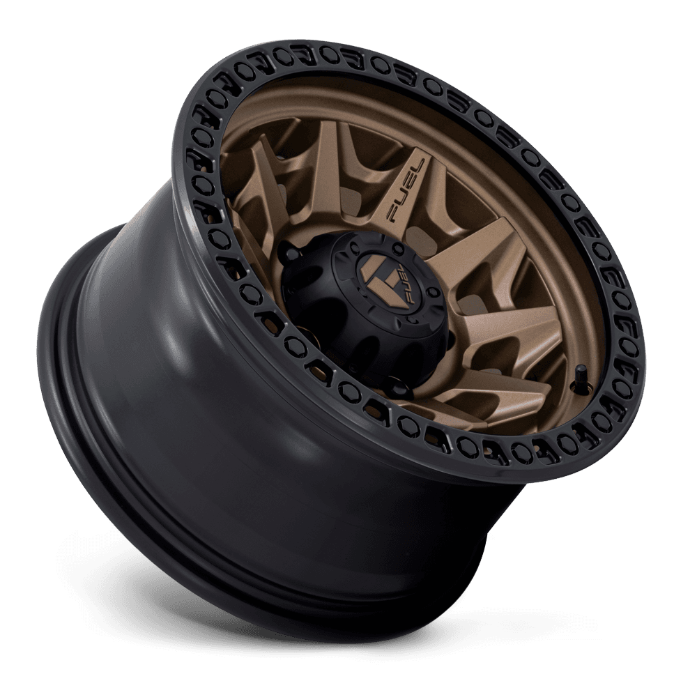 Fuel Off-Road Aluminum Wheels 17X9 Covert D696 5 On 127 Matte Bronze Black Bead Ring 71.5 Bore -12 Offset Multi Spoke Fuel Off Road Wheels