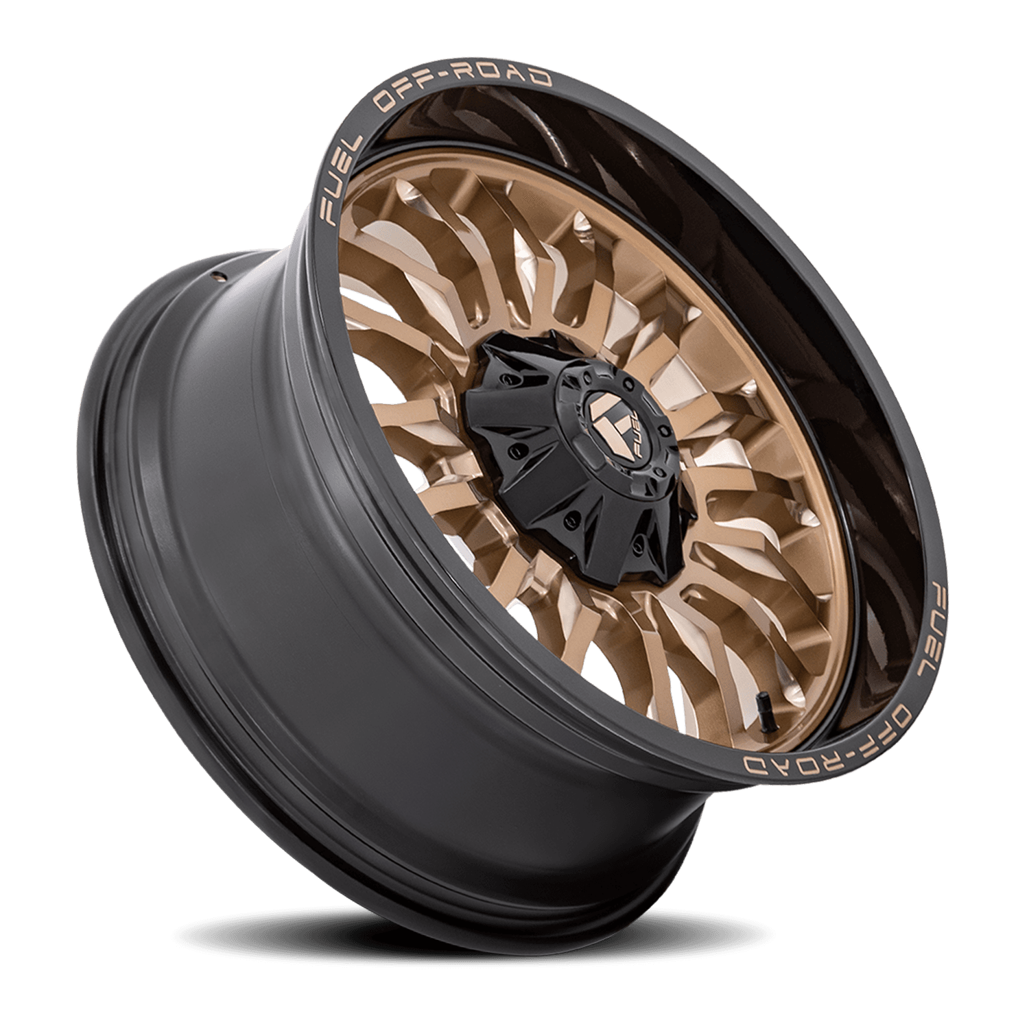 Fuel Off-Road Aluminum Wheels 22X10 Arc D797 8 On 170 Platinum Bronze/Black Lip 125.1 Bore -18 Offset Fuel Off Road Wheels