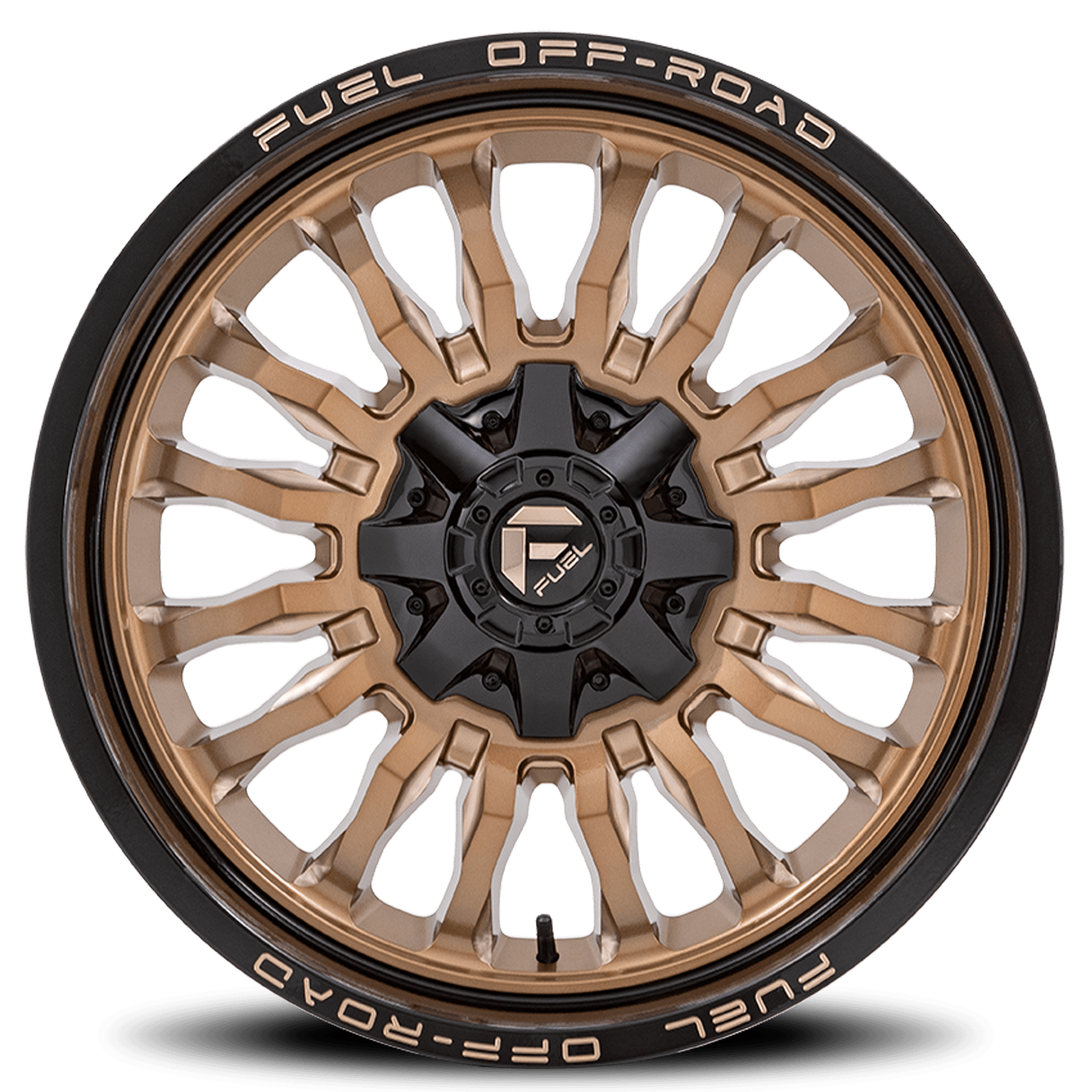 Aluminum Wheels 22X10 Arc D797 8 On 170 Platinum Bronze/Black Lip 125.1 Bore -18 Offset Fuel Off Road Wheels product image