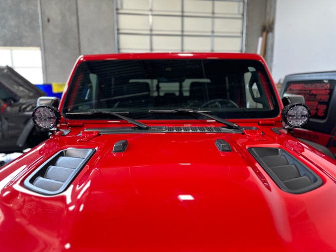 Artec Industries 18C WRANGLER/20C GLADIATOR APILLAR SINGLE SURFACE LIGHT MOUNT BLACK