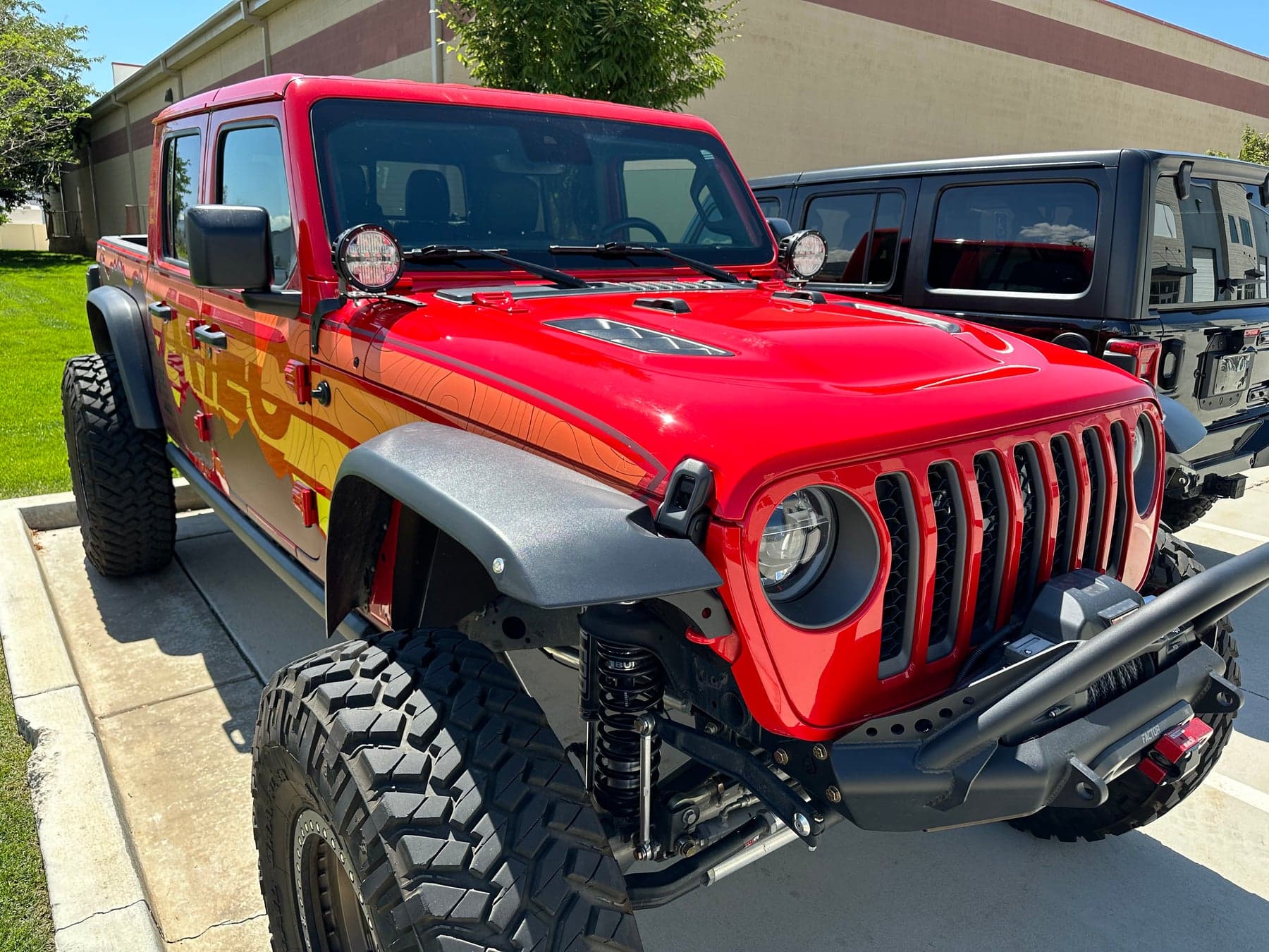 18C WRANGLER/20C GLADIATOR APILLAR SINGLE SURFACE LIGHT MOUNT BLACK product image