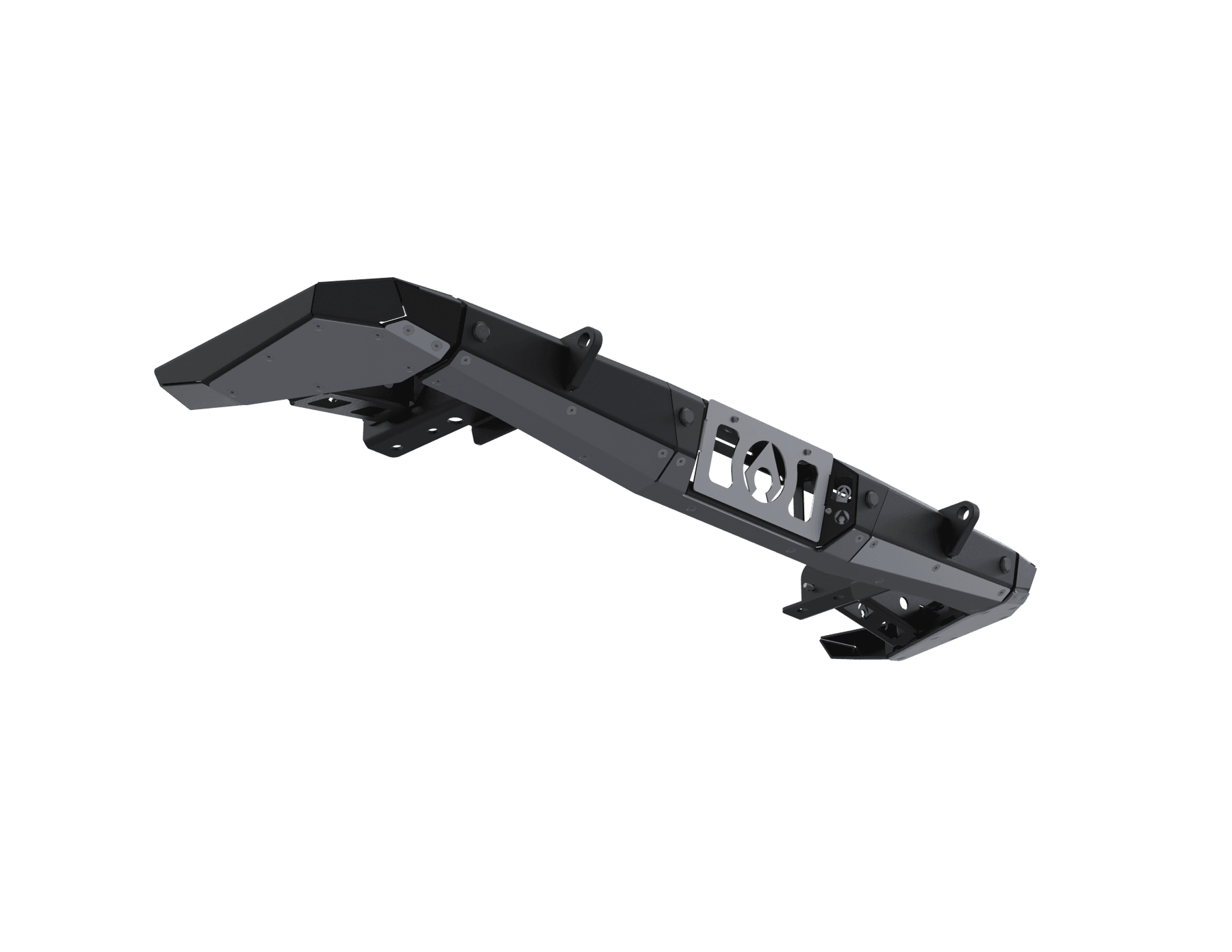 07-Up Jeep Wranger/Gladiator High Clearance Rear No Cut Bumper End Pods Raw Steel product image