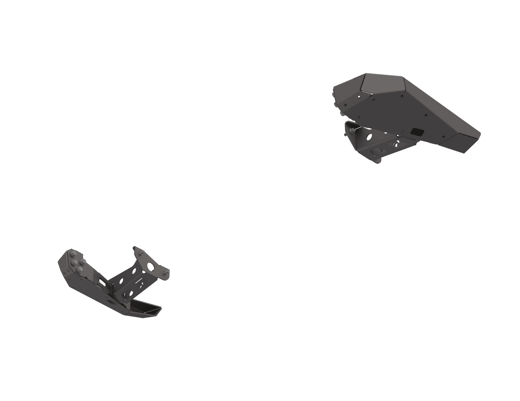 07-Up Jeep Wranger/Gladiator High Clearance Rear Bumper Corner PodsBlack Powdercoat product image