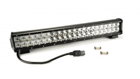 20.0 Inch LED Light Bar Chrome Series Double Row Straight Combo Flood/Beam 120W DT Harness 10,800 Lumens Adjustable Base Mounts Southern Truck Lifts product image