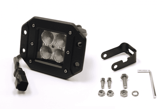 3.0 X 3.0 Inch 16W Square Flush Mount LED Light Spot Beam 1,440 Lumens Each Southern Truck Lifts product image