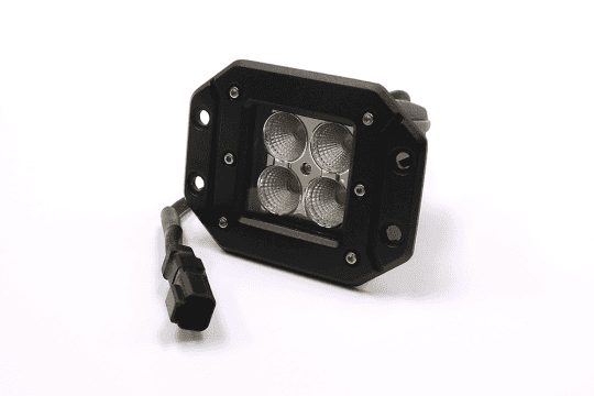 3.0 X 3.0 Inch 16W Square Flush Mount LED Light Spot Beam 1,440 Lumens Each Southern Truck Lifts product image
