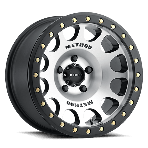 Aluminum Wheels 17x9 Beadlock MR105 Bolt Pattern 5 On 127 Offset -38 Lip Size 1.77 Matte Black MBM Machined Face Method product image