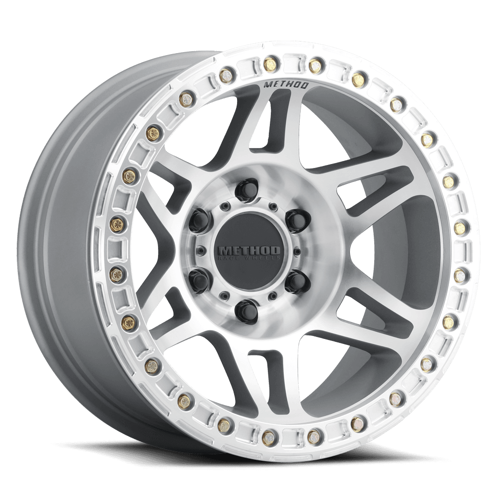 Aluminum Wheels 17x9 Beadlock MR106 Bolt Pattern 5 On 127 Offset -44 Lip Size 0 Machined SL Clear Coat Method product image