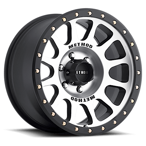 Method Race Wheels Aluminum Wheels 17x8.5 NV MR305 Bolt Pattern 6 On 135 Offset 0 Lip Size 1.3 Black BM Machined Face-Black Street Loc Method